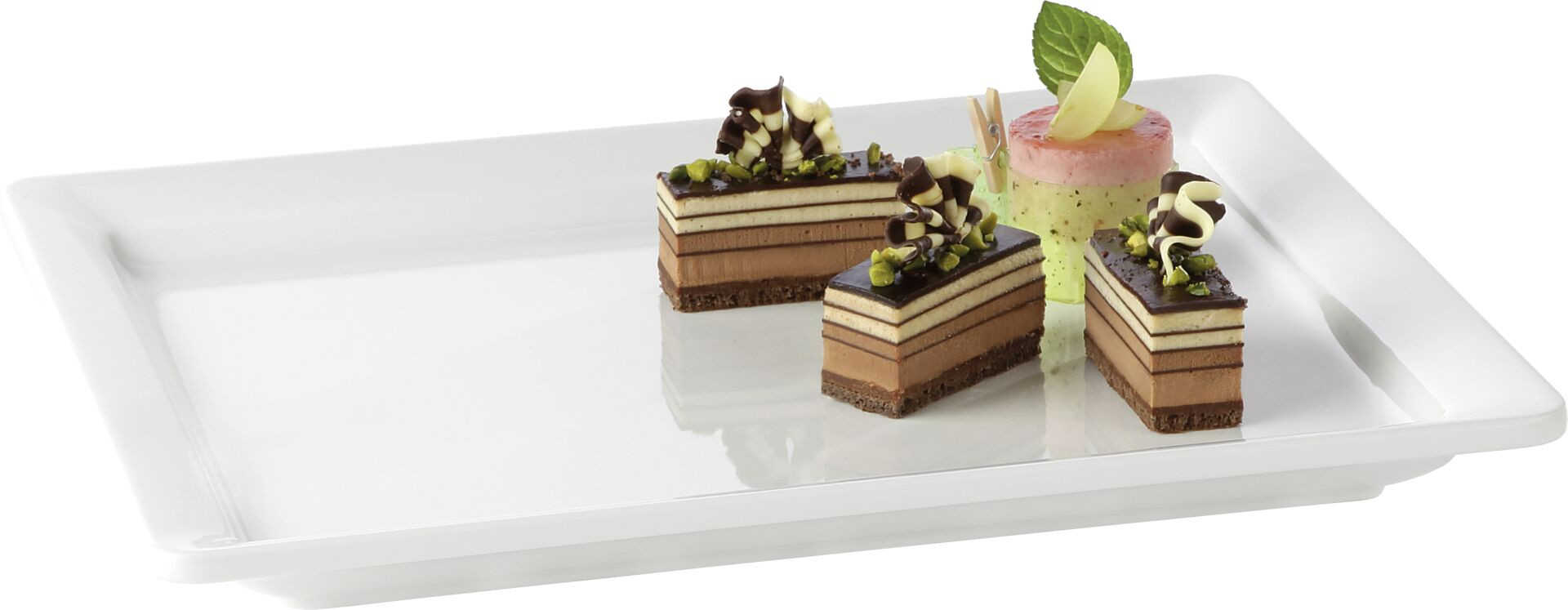 Tablett „Pure" GN, Melamin, 30 mm tief 1/2 GN